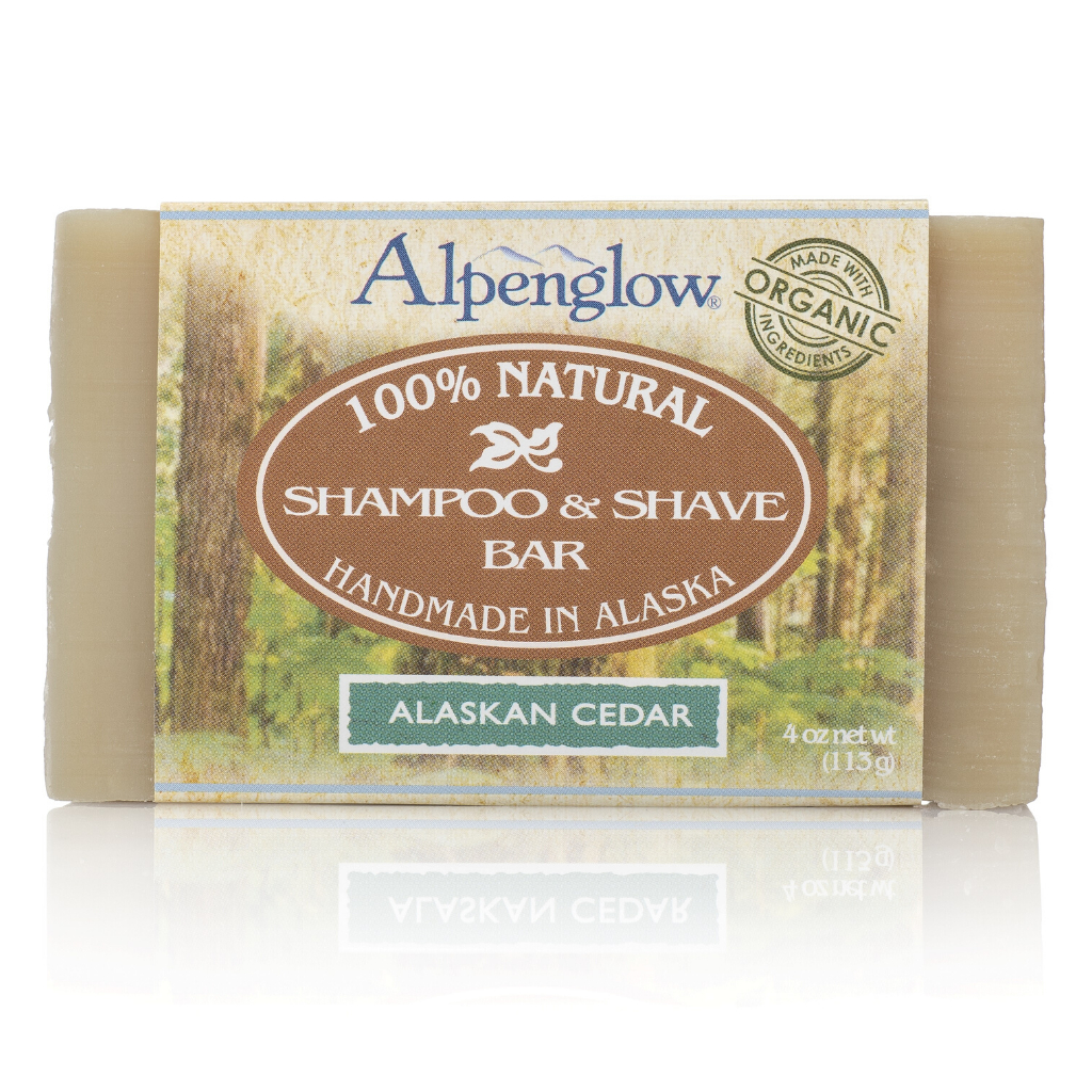 Alaskan Cedar Shampoo & Shave Bar - Alpenglow Skin Care