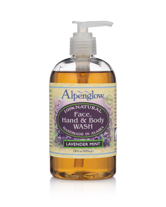 Alpenglow Lavender Mint Face, Hand & Body Wash